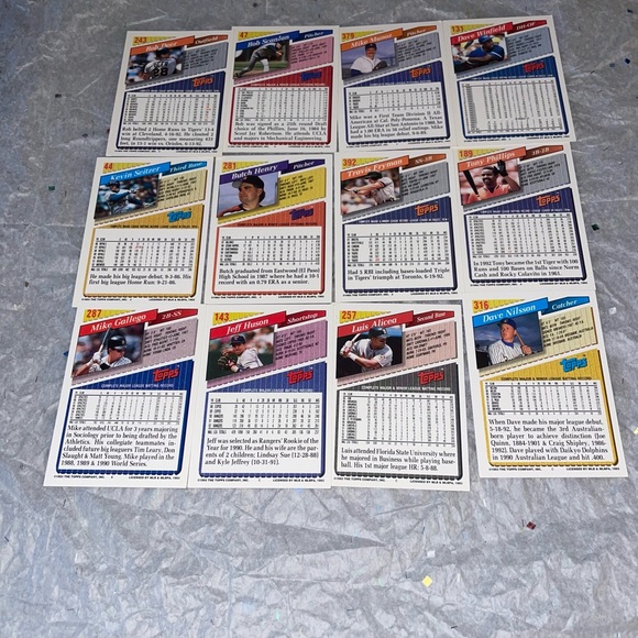 1️⃣9️⃣9️⃣3️⃣TOPPS BASEBALL ⚾️CARDS - Picture 4 of 10